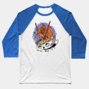 Bowl with Goldfish and Noodles Drawing Baseball T-Shirt